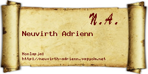 Neuvirth Adrienn névjegykártya